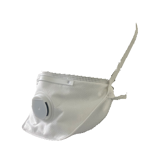 Demi-masque filtrant pliable avec valve FFP2 NR D